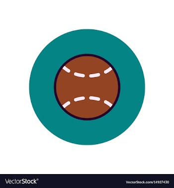 Stylish icon in color circle tennis ball vector image