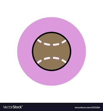 Stylish icon in color circle tennis ball vector image