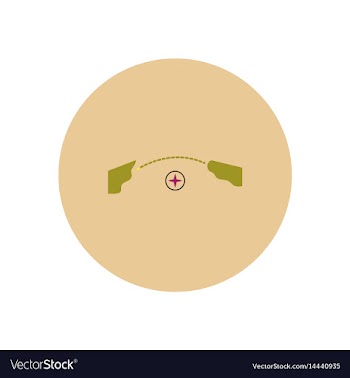 Stylish icon in color circle tourism geolocatio vector image