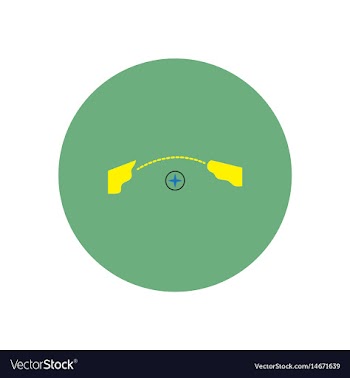 Stylish icon in color circle tourism geolocatio vector image
