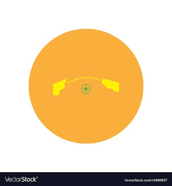 Stylish icon in color circle tourism geolocatio vector image