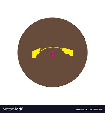 Stylish icon in color circle tourism geolocatio vector image