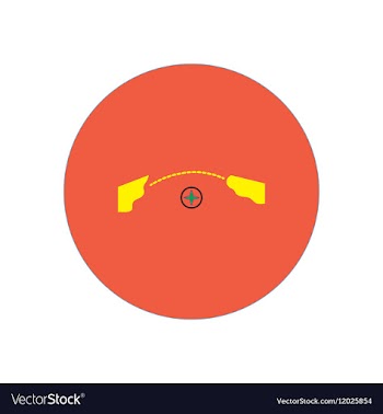 Stylish icon in color circle tourism geolocation vector image