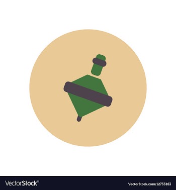 Stylish icon in color circle toy whirligig vector image
