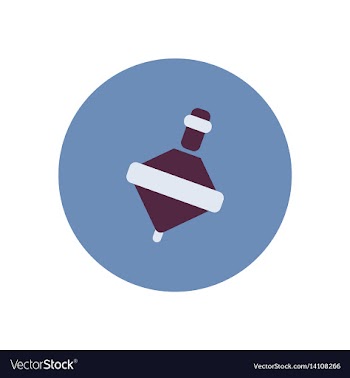 Stylish icon in color circle toy whirligig vector image
