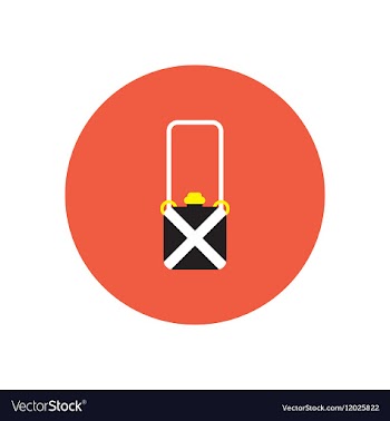 Stylish icon in color circle travel suitcase vector image