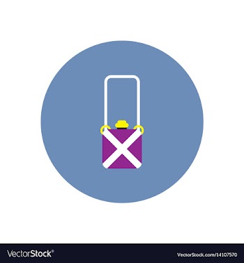 Stylish icon in color circle travel suitcase vector image