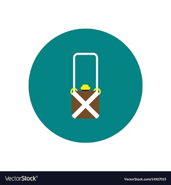 Stylish icon in color circle travel suitcase vector image