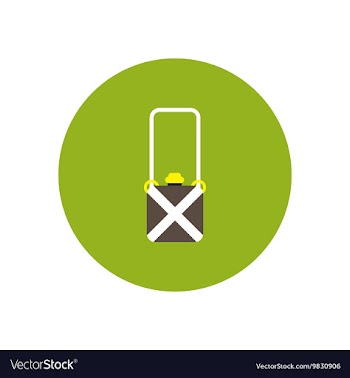 Stylish icon in color circle travel suitcase vector image
