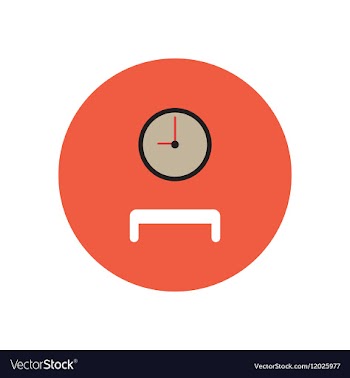 Stylish icon in color circle waiting hall vector image