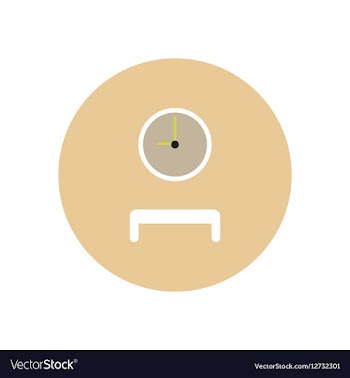 Stylish icon in color circle waiting hall vector image