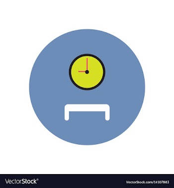 Stylish icon in color circle waiting hall vector image