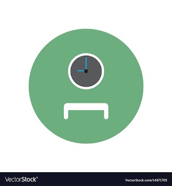 Stylish icon in color circle waiting hall vector image