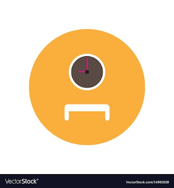 Stylish icon in color circle waiting hall vector image