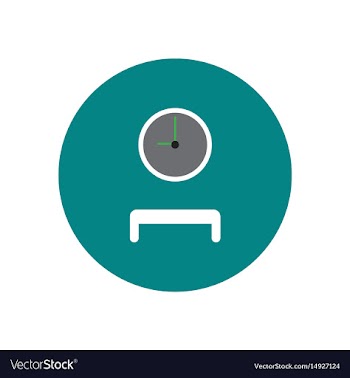 Stylish icon in color circle waiting hall vector image