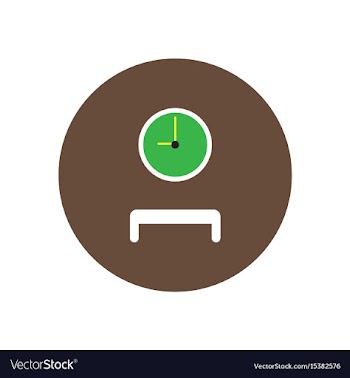 Stylish icon in color circle waiting hall vector image