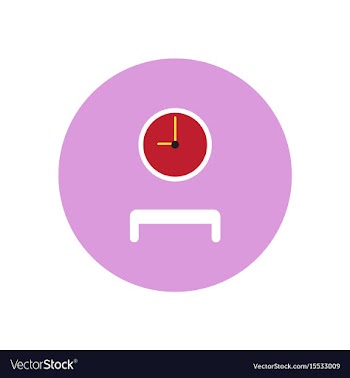 Stylish icon in color circle waiting hall vector image