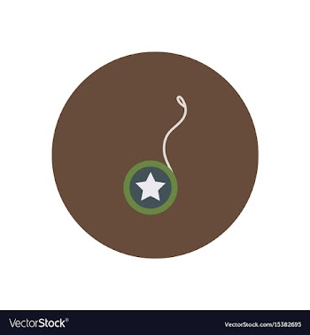 Stylish icon in color circle yo yo toy vector image