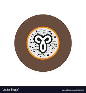 Stylish icon in color circle zodiac sign aries vector image
