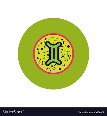 Stylish icon in color circle Zodiac sign Gemini vector image