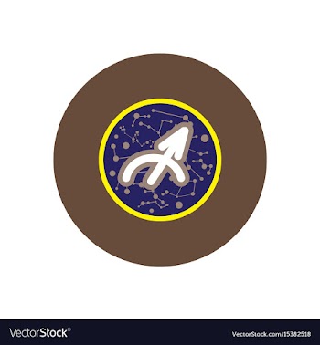 Stylish icon in color circle zodiac sign vector image