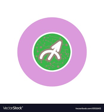 Stylish icon in color circle zodiac sign vector image