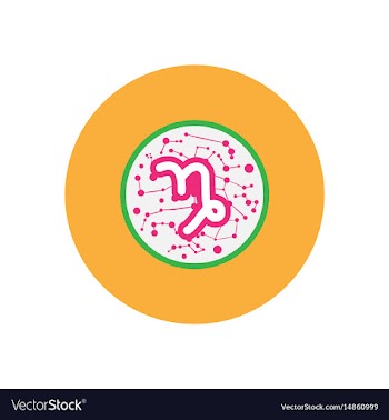 Stylish icon in color circle zodiac signs vector image