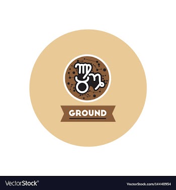 Stylish icon in color circle zodiacal earth vector image