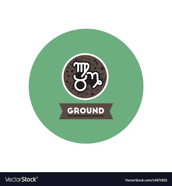 Stylish icon in color circle zodiacal earth vector image