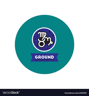 Stylish icon in color circle zodiacal earth vector image