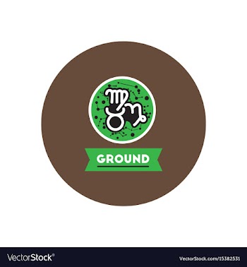 Stylish icon in color circle zodiacal earth vector image