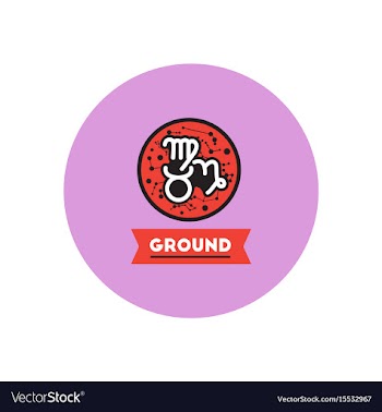 Stylish icon in color circle zodiacal earth vector image