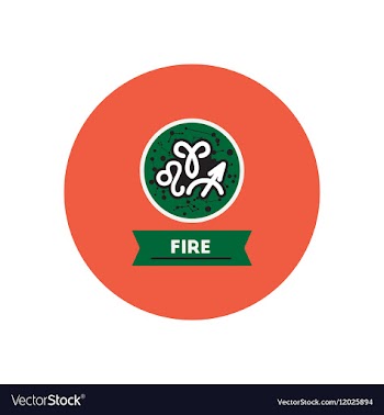 Stylish icon in color circle zodiacal element of vector image