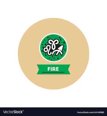 Stylish icon in color circle zodiacal element of vector image