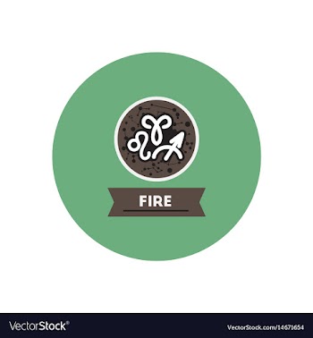 Stylish icon in color circle zodiacal element of vector image