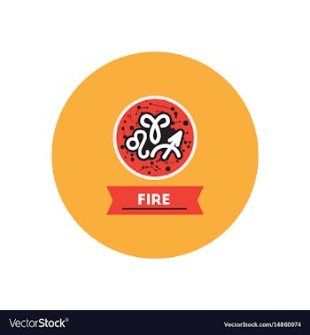 Stylish icon in color circle zodiacal element of vector image