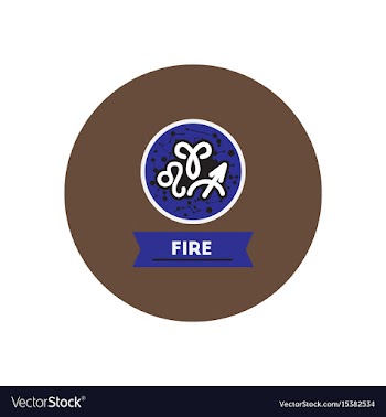 Stylish icon in color circle zodiacal element of vector image