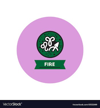Stylish icon in color circle zodiacal element of vector image