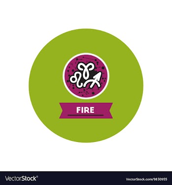 Stylish icon in color circle zodiacal element of vector image