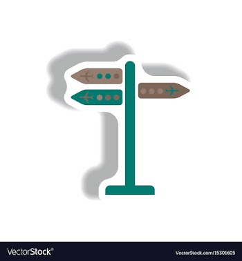 Stylish icon in paper sticker style airport vector image