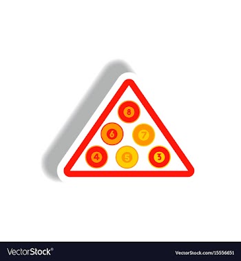 Stylish icon in paper sticker style billiard balls vector image