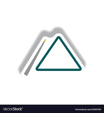 Stylish icon in paper sticker style billiard cue vector image