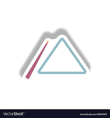 Stylish icon in paper sticker style billiard cue vector image
