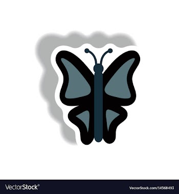 Stylish icon in paper sticker style botanic vector image
