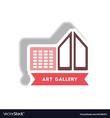 Stylish icon in paper sticker style building art vector image