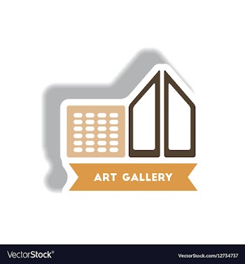 Stylish icon in paper sticker style building art vector image