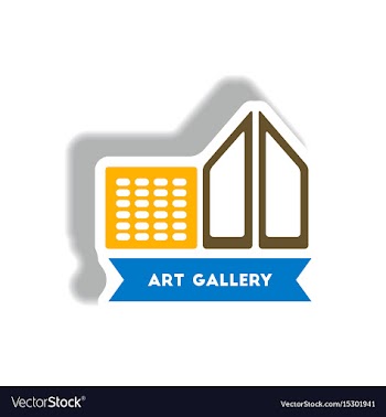 Stylish icon in paper sticker style building art vector image