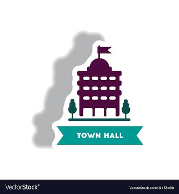 Stylish icon in paper sticker style building town vector image