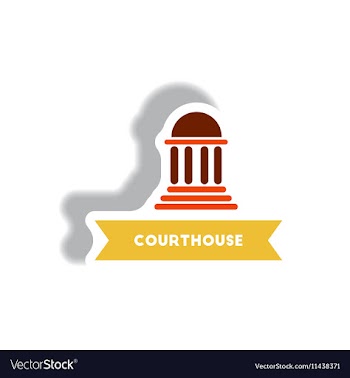 Stylish icon in paper sticker style building vector image