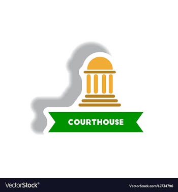 Stylish icon in paper sticker style building vector image